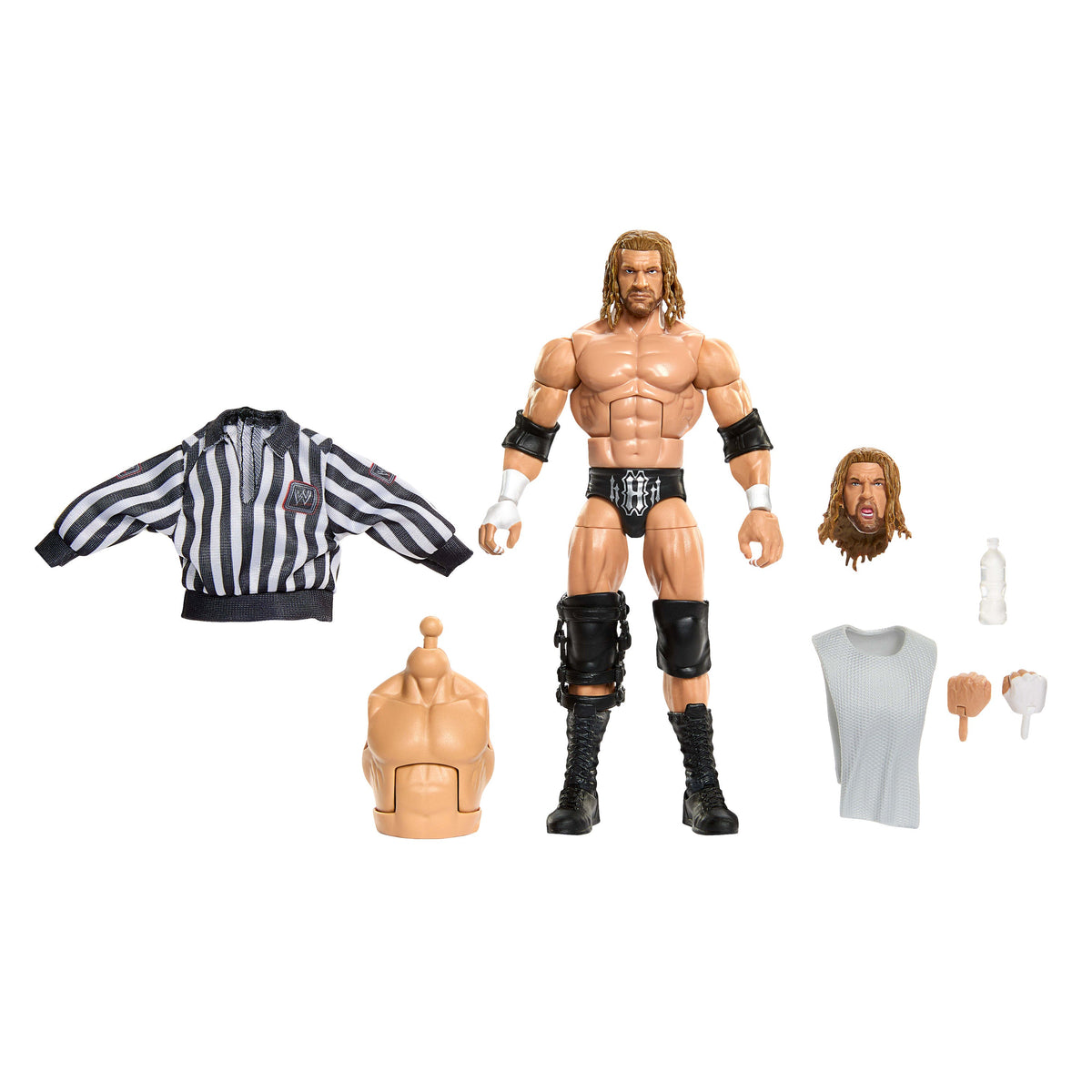 WWE Elite Collection Premium Live EVent Triple H Action Figure Set, Summerslam Series Collectible