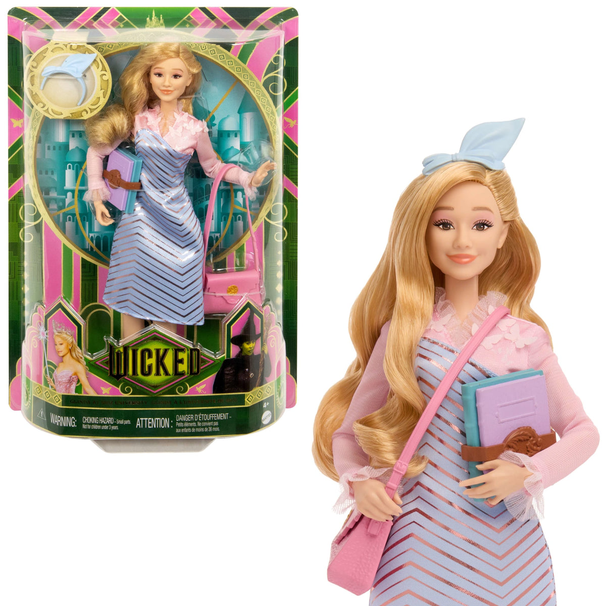 Universal Pictures’ Wicked Glinda At Shiz University Fashion Doll With Removable Fashions & Accessories