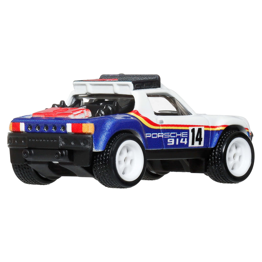 Hot Wheels Car Culture Premium 1:64 Scale Die-Cast Toy Porsche 914 Safari, Thrill Climbers