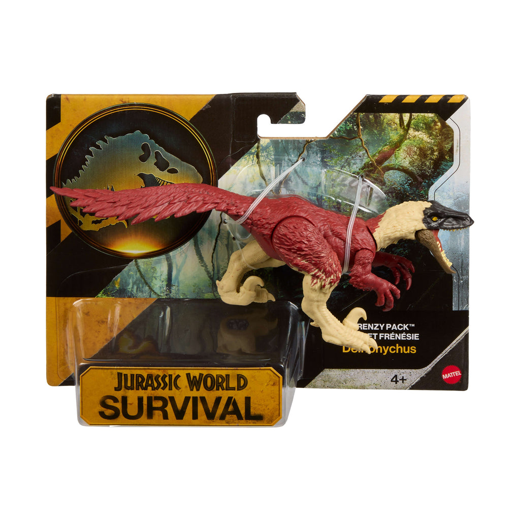 Jurassic World Rebirth Frenzy Pack Mutadon Dinosaur Figure, Authentic Toy, Digital Play