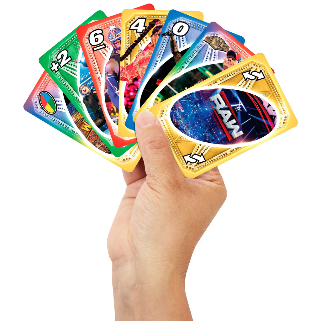 UNO WWE Card Game For Kid, Adult & Family Nights, Collectible Deck Featuring Fan-Favorite Superstars