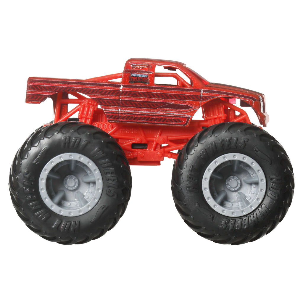 Hot Wheels Monster Trucks 4-Pack, Set Of 4 1:64 Scale Toy Trucks With Giant Wheels