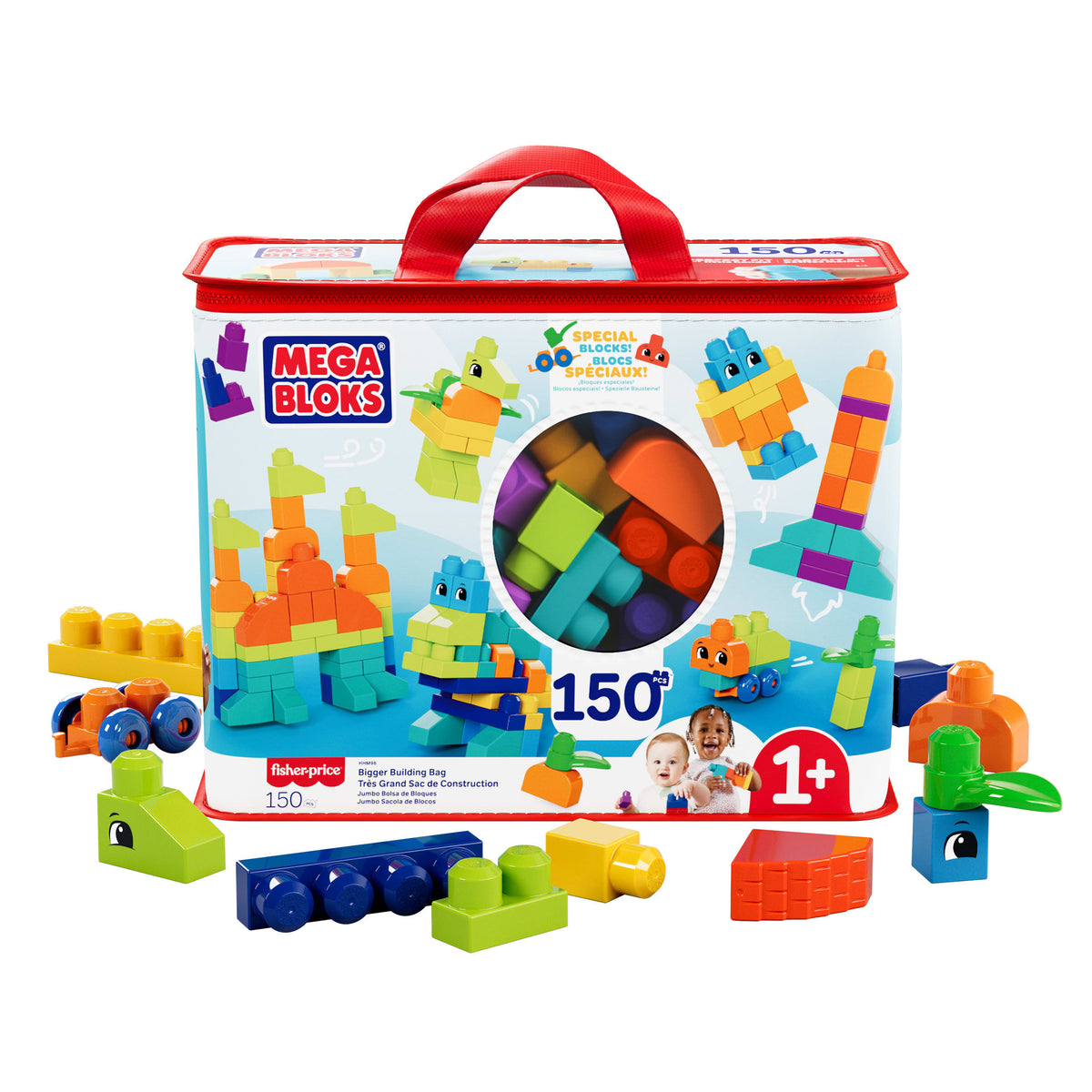 Mega Bloks Juguete de Construcción bolsa clásica de 150 bloques