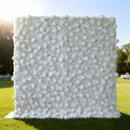 ValarFlowers Green White Artificial Flower Wall Backdrop for Wedding & Event Decor VF-361