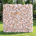 Luxurious Floral Backdrop - Elegant White. Blush. and Nude Artificial Flower Wall for Weddings. Events. and Special Occasions-VF-374-1
