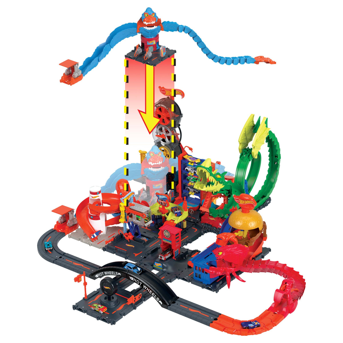 Hot Wheels City Pista de Brinquedo Nêmesis Gorila