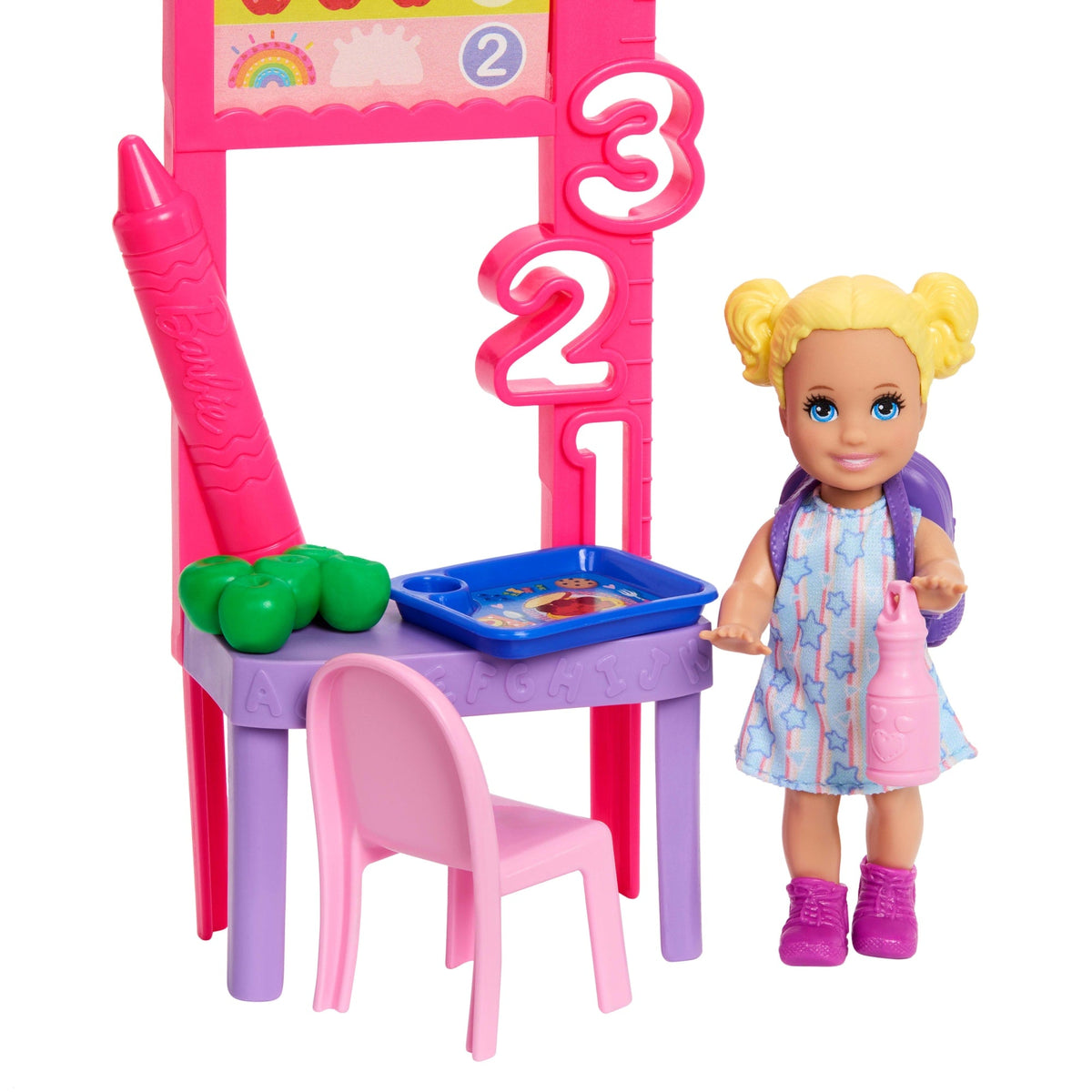 Barbie Careers Teacher Playset With Fashon Doll, Toddler Doll, Classroom Board & Accessories