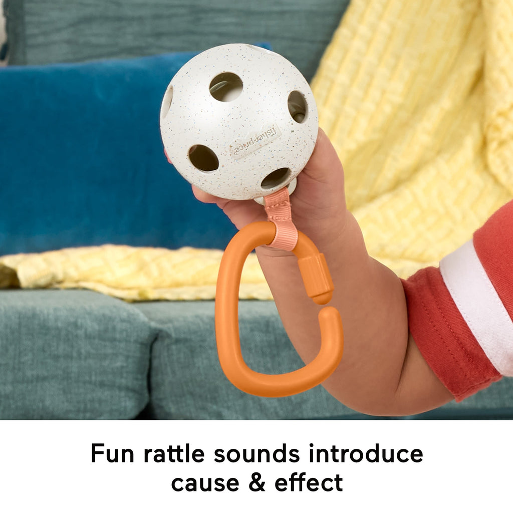 Fisher-Price Mini Me Moments Let's Play Pickleball Set, 3 Sports-Themed Baby Toys For Sensory Play