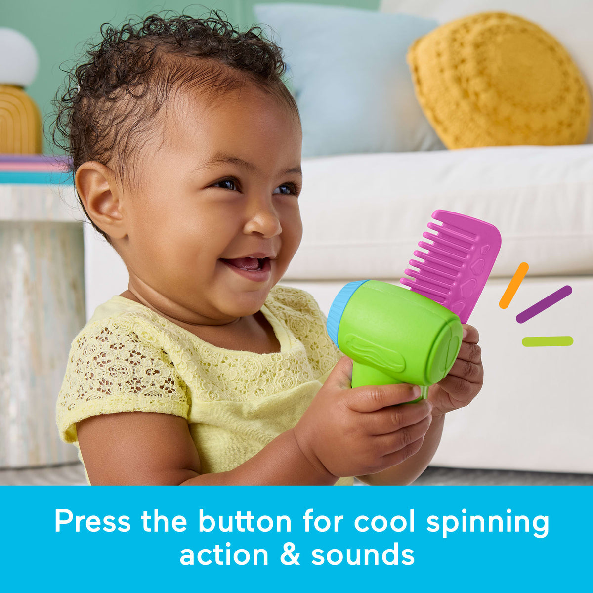 Fisher-Price Laugh & Learn Let's Get Ready Vanity Musical Playset For Baby & Toddler, 4 Play Pieces