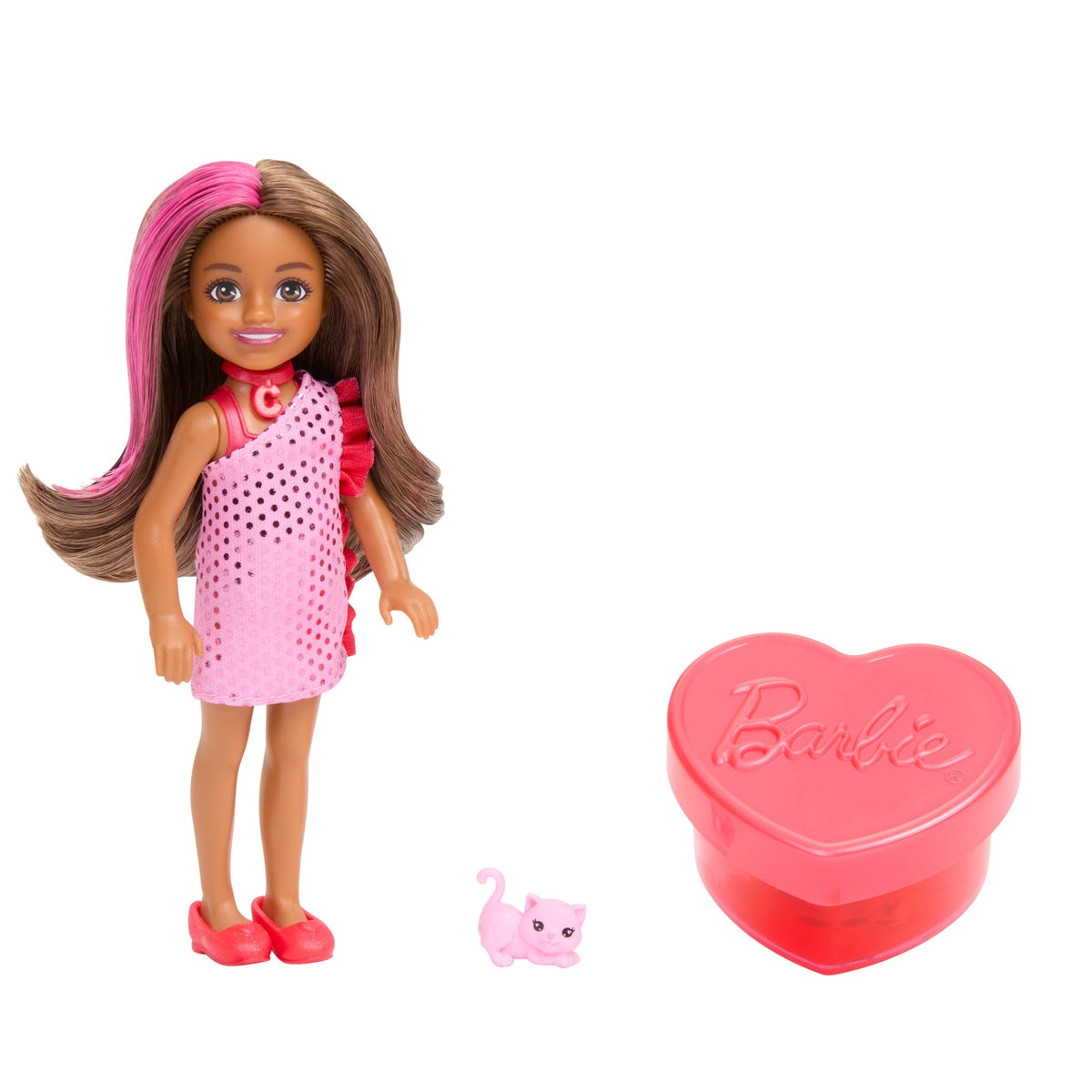 Barbie Party Unboxed Boneca Chelsea Party Glamour Surpresa