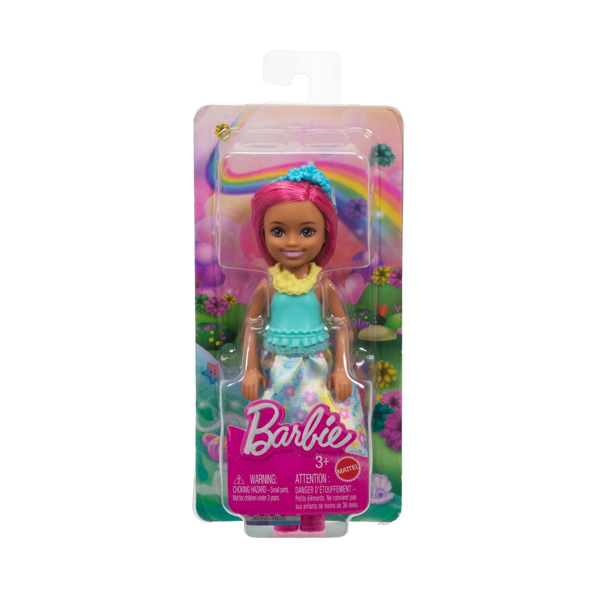 Barbie Chelsea Royal Small Doll With Pink Hair, Removable Skirt, Shoes & Hair Accessory, 6-Inch