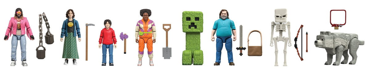 Minecraft Ultimate Movie Set With 8 Action Figures & 8 Accessories,  Inspired By A Minecraft Movie