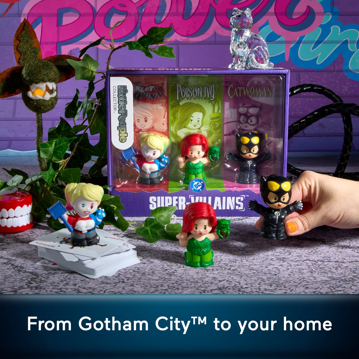 Little People Collector DC Super-Villains Special Edition Set For Comic Book Fans, 3 Figures