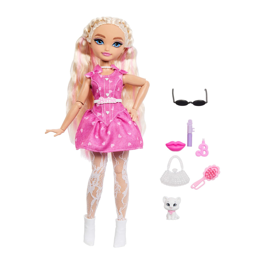 Barbie Dream Besties Barbie Malibu Doll & Accessories, Posable Fashion Doll & Themed Pieces