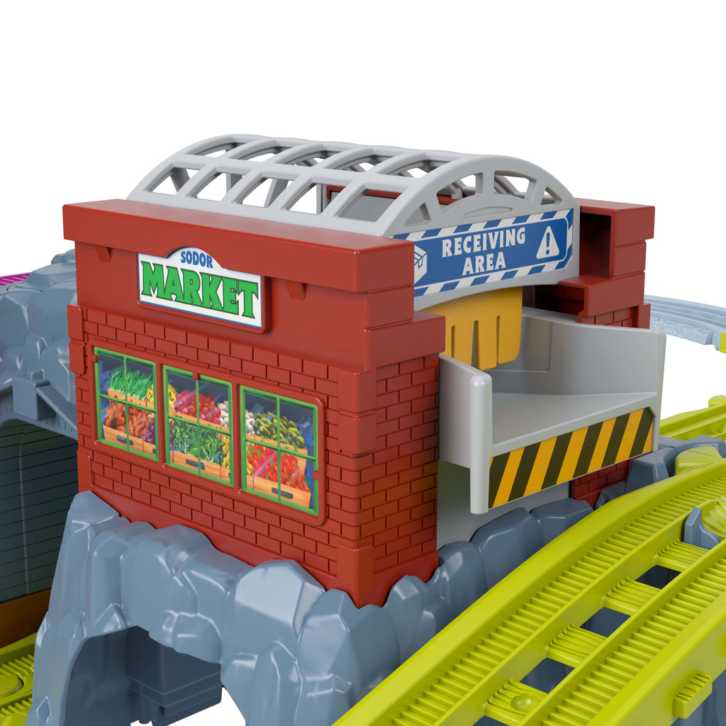 Thomas & Friends T&F Tracks Pista de Juguete Pista Motorizada del Muelle de Cranky