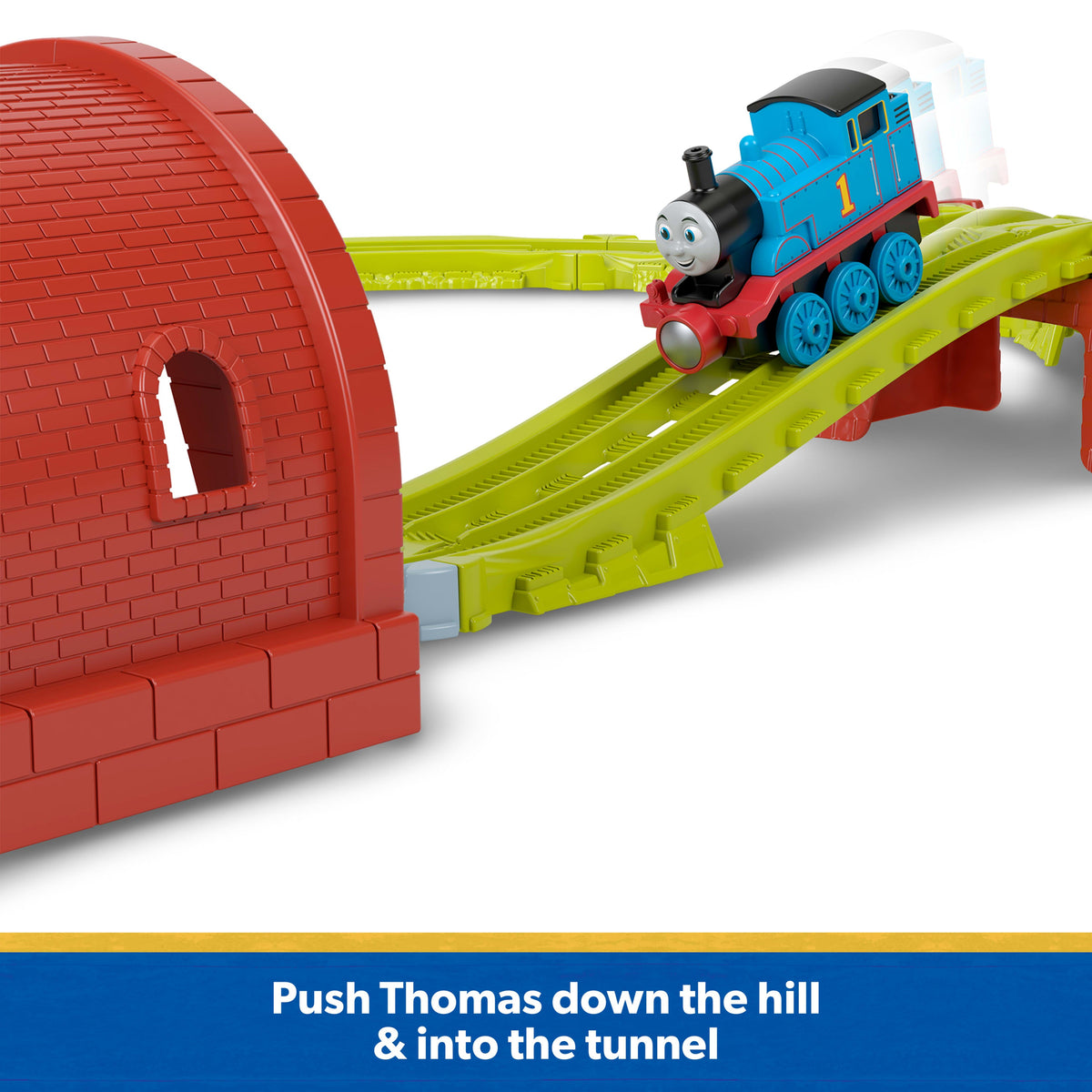 Thomas & Friends Bell Station Train Set By Fisher-Price With Push-Along Thomas Engine & Track