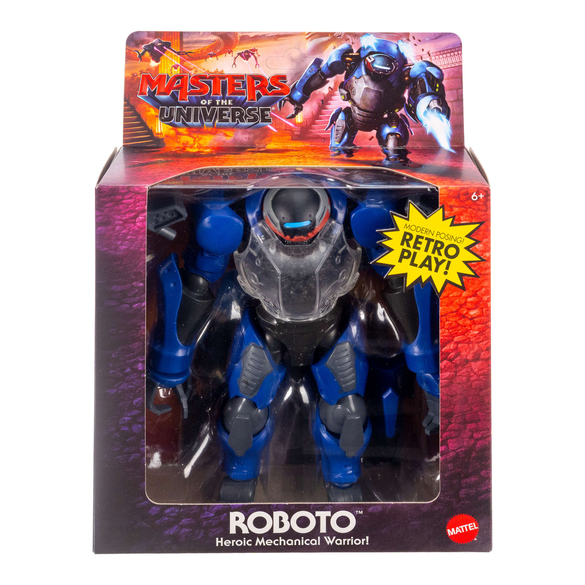 Masters Of The Universe 2026 Movie Origins Deluxe Roboto Action Figure Toy, Mechanical Warrior