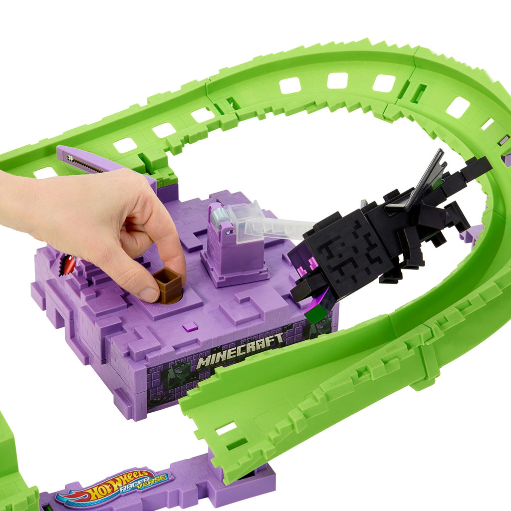 Hot Wheels RacerVerse Pista de Juguete Minecraft