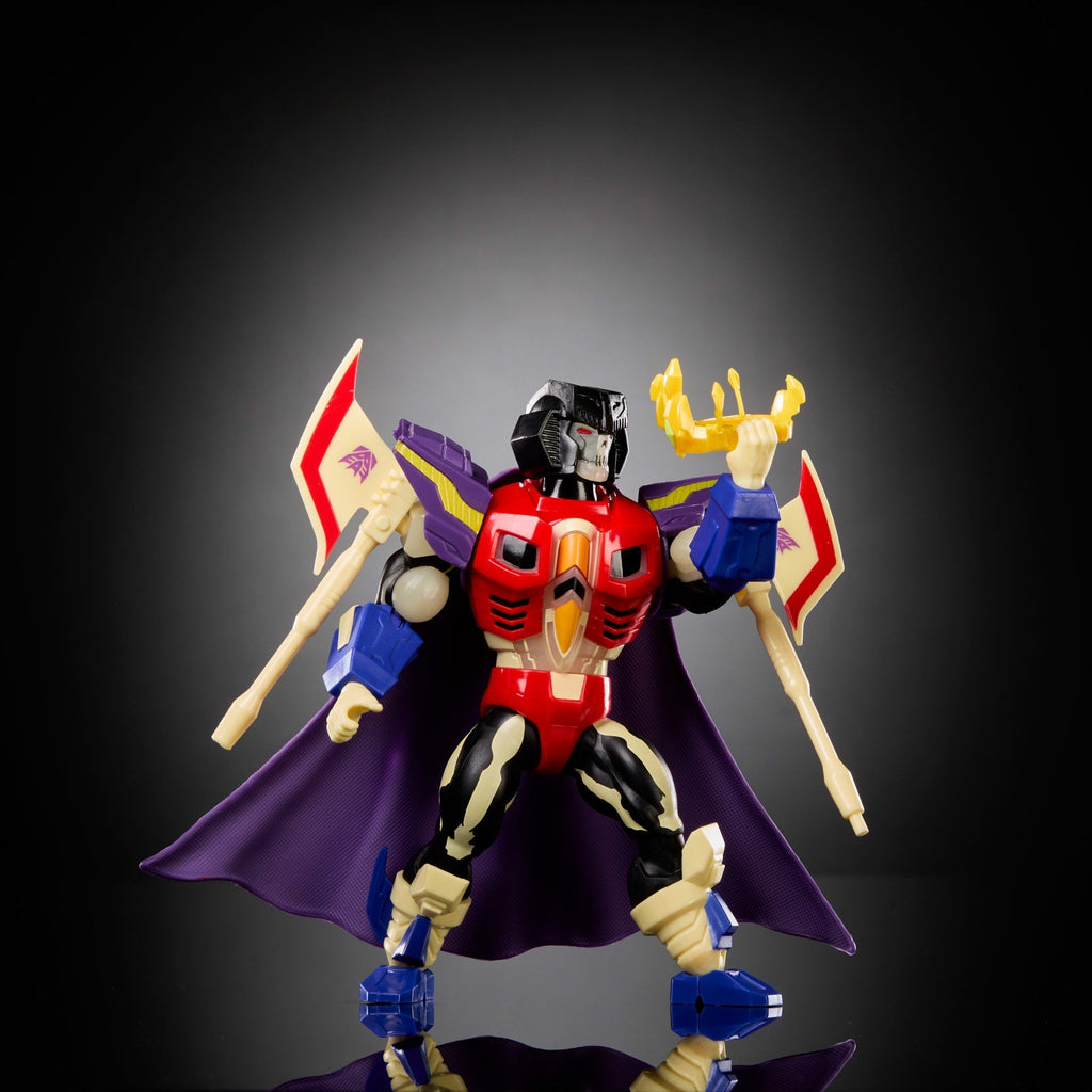 Masters Of The Universe Origins & Transformers Starscream Armor Scare Glow Action Figure, MOTU Toy