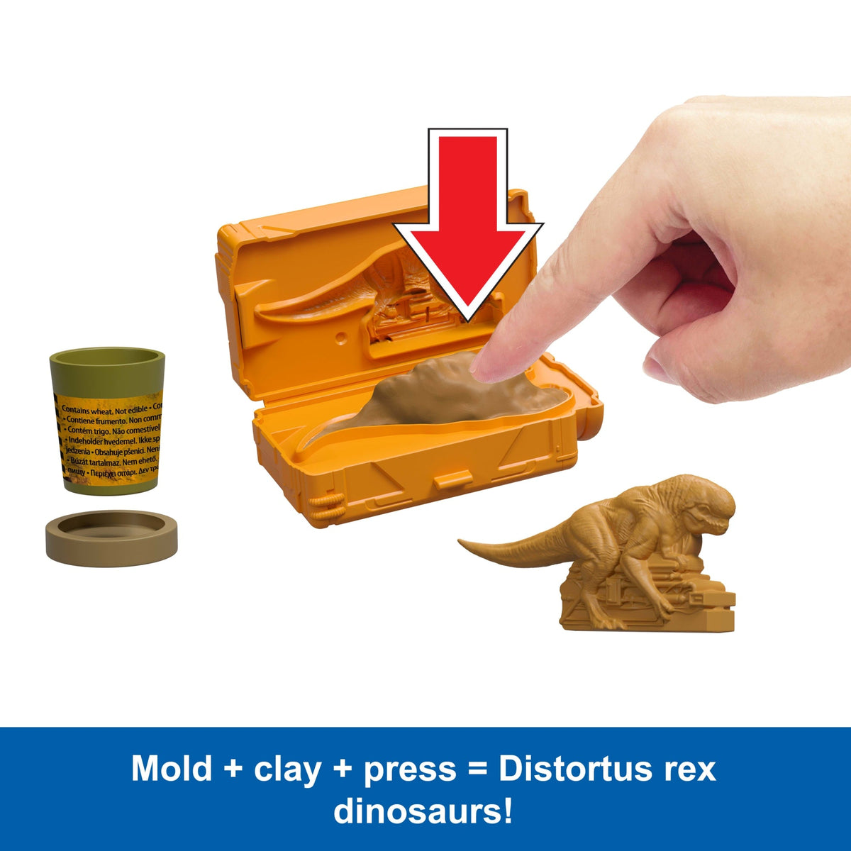 Jurassic World Distortus Rex Lab Sensory Playset With 8 Mini Figures, Fidget Features in Case