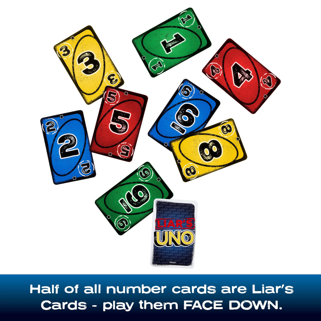 Liar's UNO Card Game For Adults, Kids, Families, Parties & Game Nights, Trick Play & Bluffing