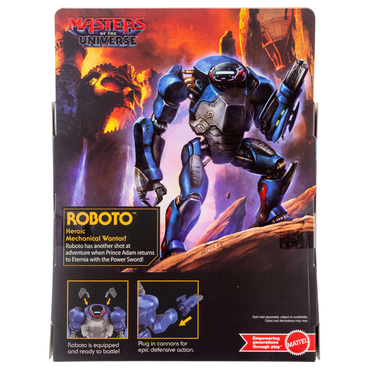 Masters Of The Universe 2026 Movie Origins Deluxe Roboto Action Figure Toy, Mechanical Warrior