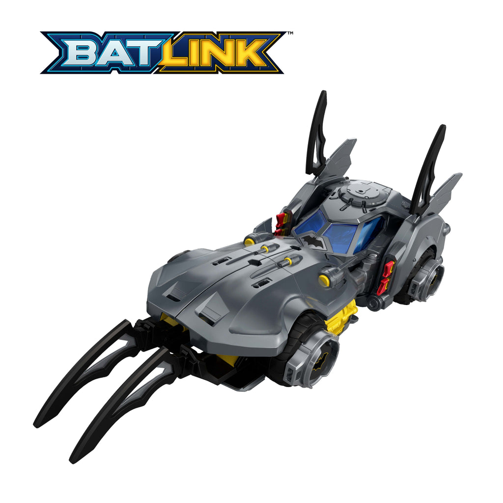 DC Premier Batlink Pack With Batmobile, Robin Cycle, Batman & Robin Figures, 2 Batarangs