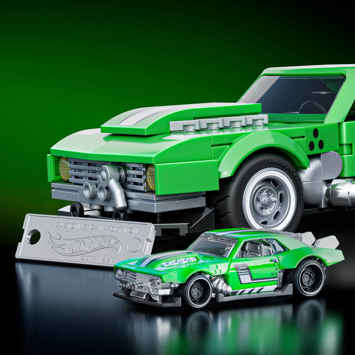 Mattel Brick Shop Hot Wheels Camaro Custom 1968, 289 Pièces, de Collect