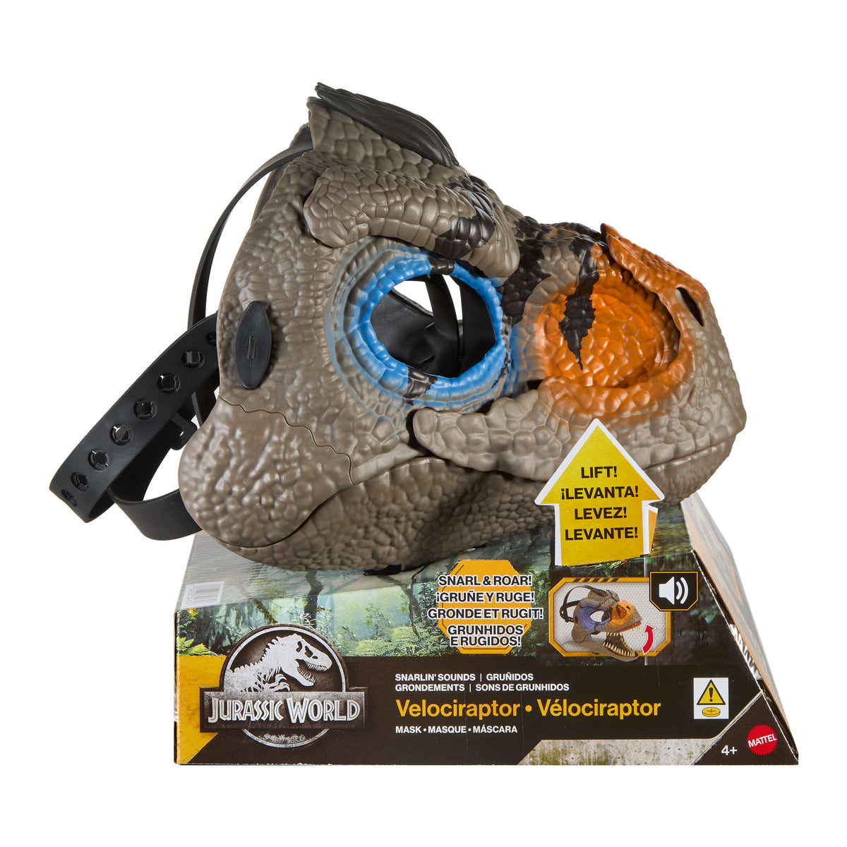 Jurassic World Renace Juguete Máscara de Raptor Con Efectos de Sonido