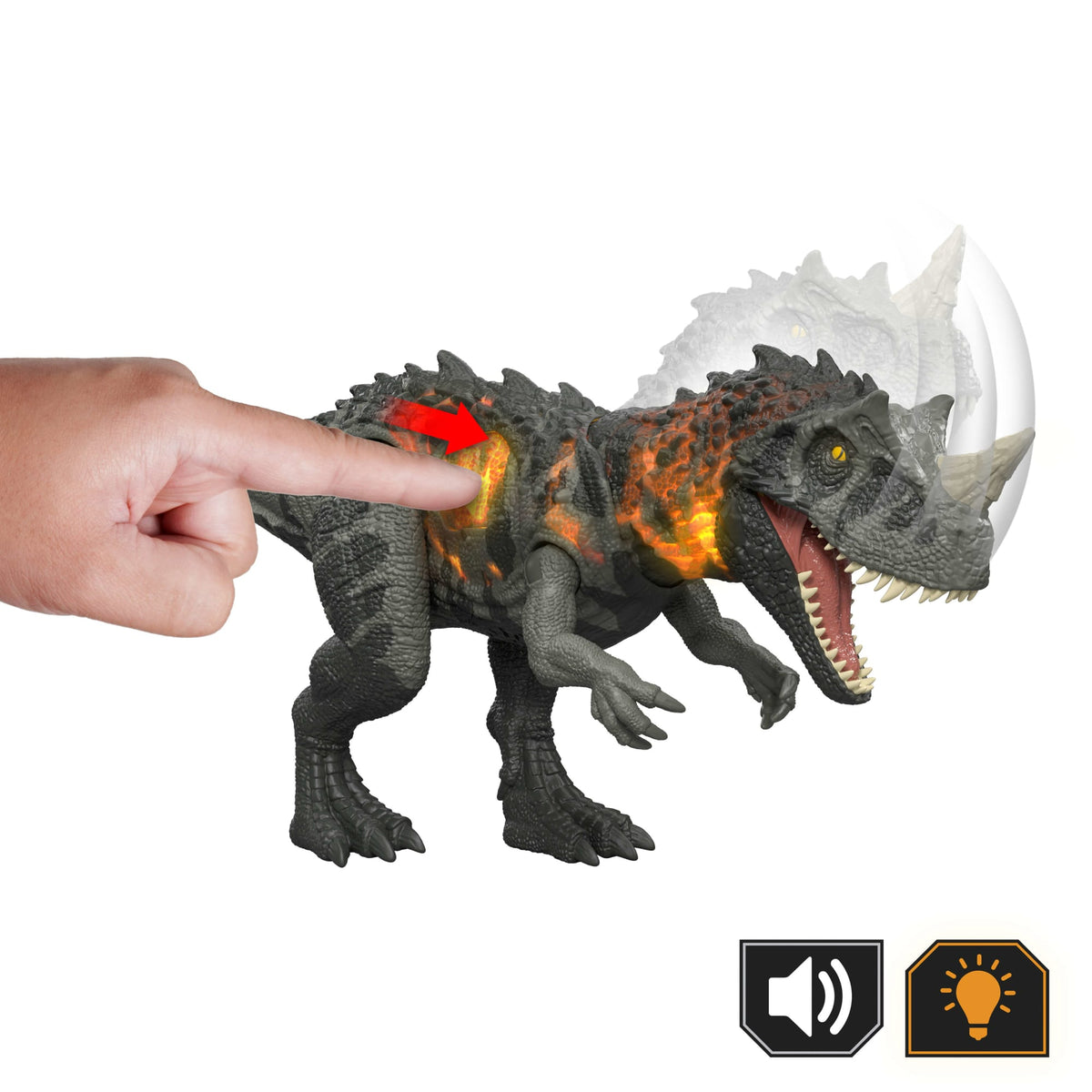 Jurassic World Figurine Ceratosaurus Rugissement Féroce