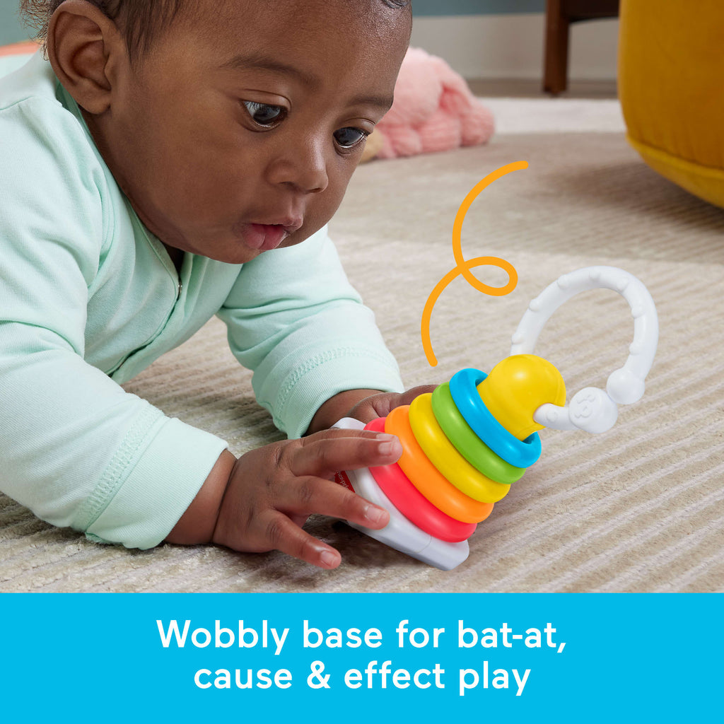 Fisher-Price Newborn Classic 2-Pack, Baby Rattle & Sensory Activity Toys For Developmental Play