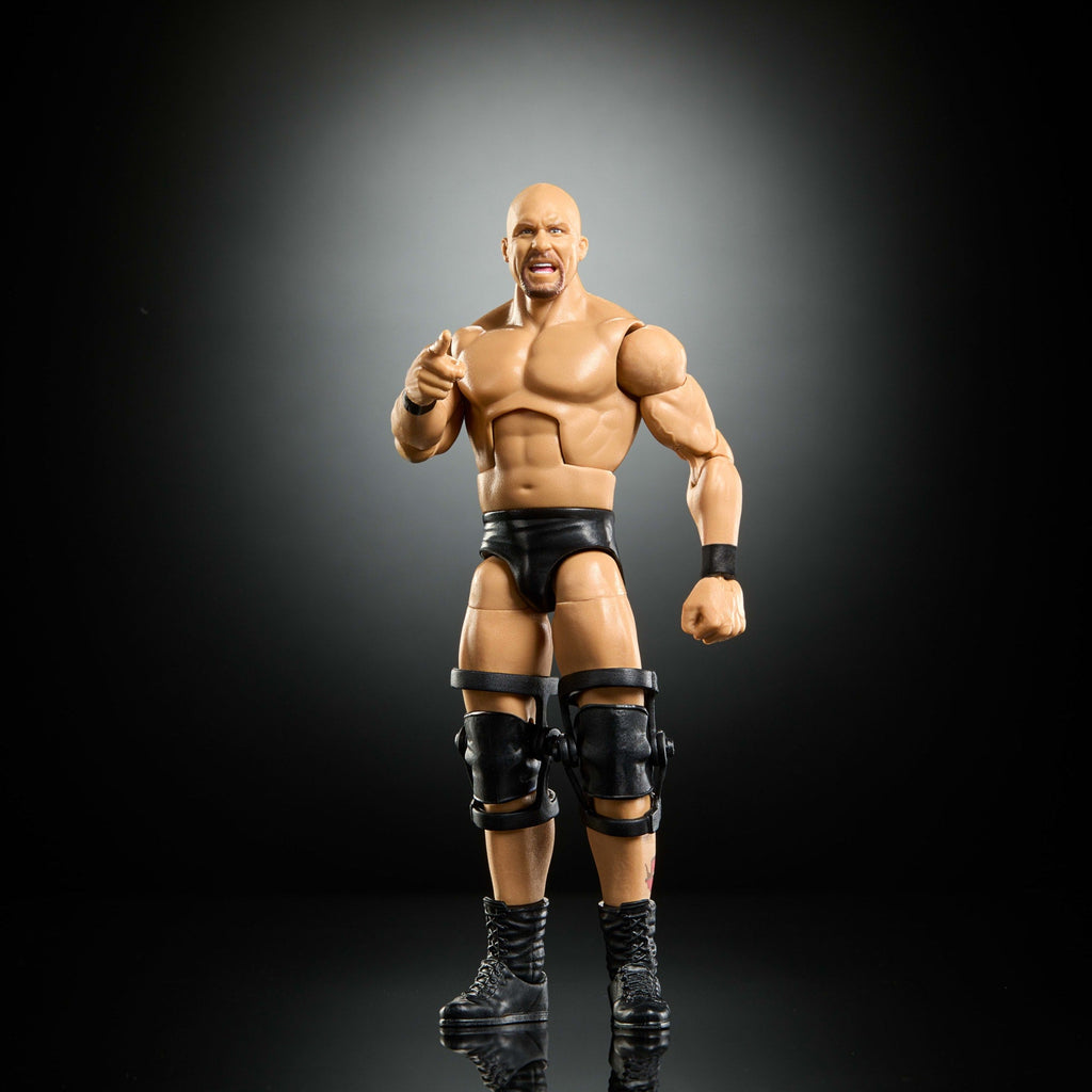 WWE Elite Stone Cold Steve Austin Action Figure, Greatest Hits 2025 Set, 6-Inch Collectible & Accessories