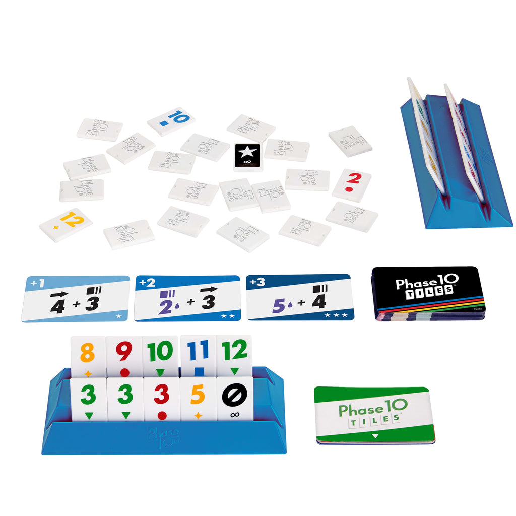 Phase 10 Tiles Game, Family Tile-Based Play With Rummy-Type Fun For 2-6 Players