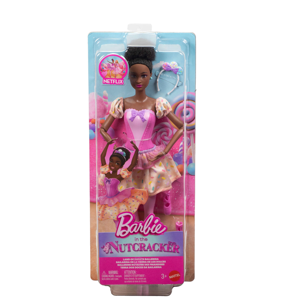 Barbie in The Nutcracker Land Of Sweets Ballerina Nikki Doll With Black Hair With Tutu And Candy Themed Accessories