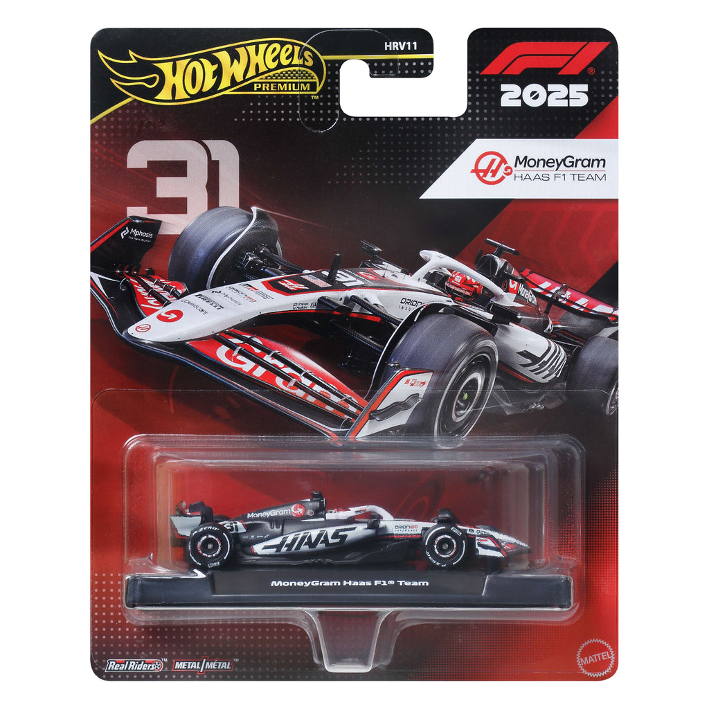 Hot Wheels Collector Veículo de Coleção Equipe Moneygram Haas Formula 1 Esteban Ocon