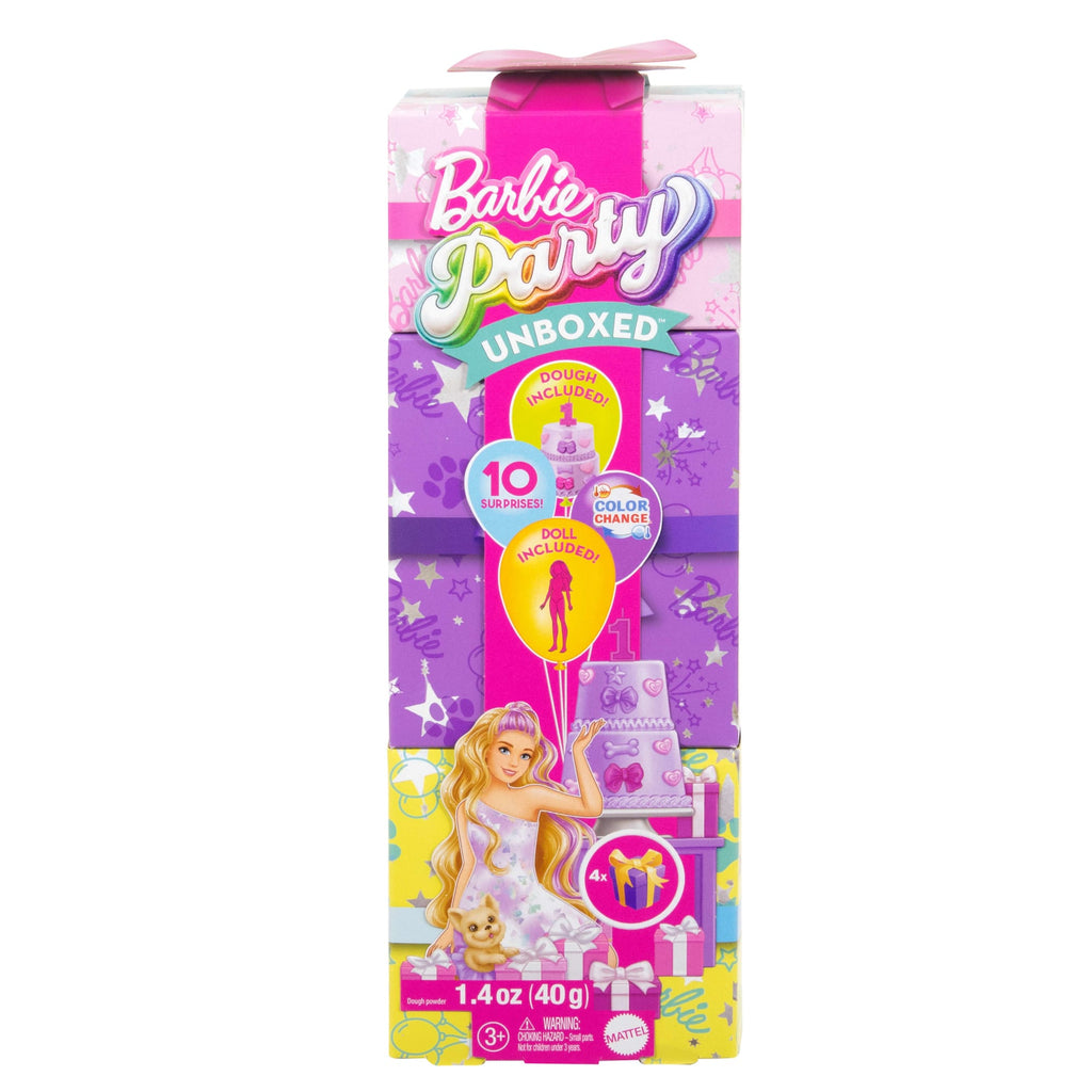 Barbie Party Unboxed Boneca Festa de Animais Vestido Azul