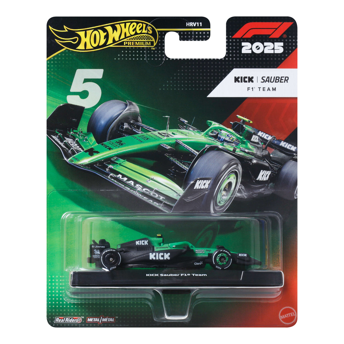Hot Wheels Collector Vehículo de Colección Equipo KICK Sauber Formula 1 Gabriel Bortoleto