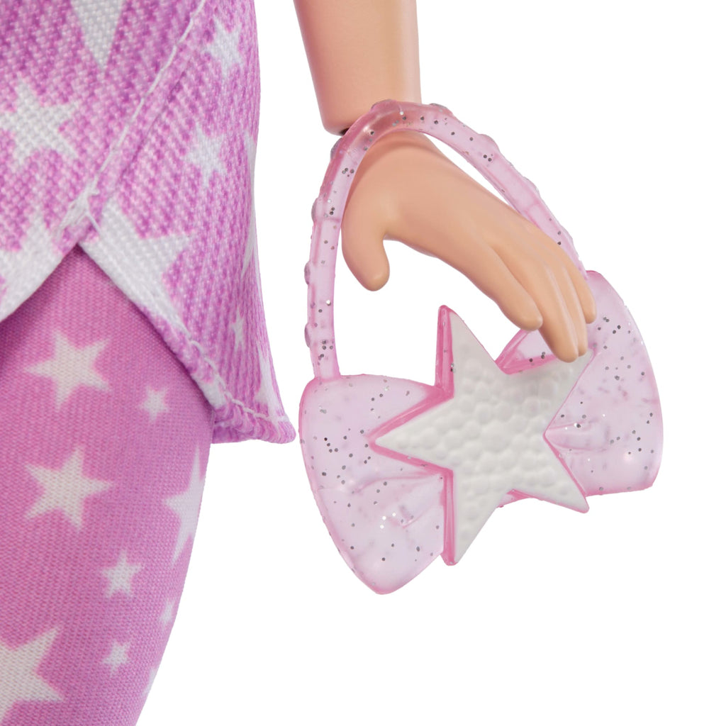 Barbie Fashionista Muñeca Deluxe Style Muñeca con Vestido Rosa con Pelo Suelto