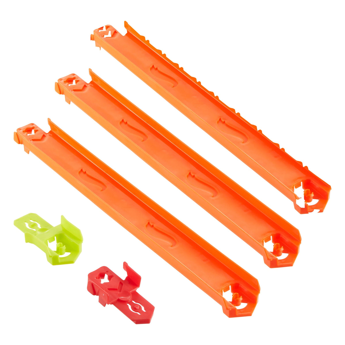 Hot Wheels Track Creator Straight Track Pack, 3 Feet Of Speed Snap Track & 2 Adapters