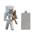 Minecraft Skeleton Action Figure & Accessory Set, 3.25-Inch Scale Collectible Toy & Building Piece