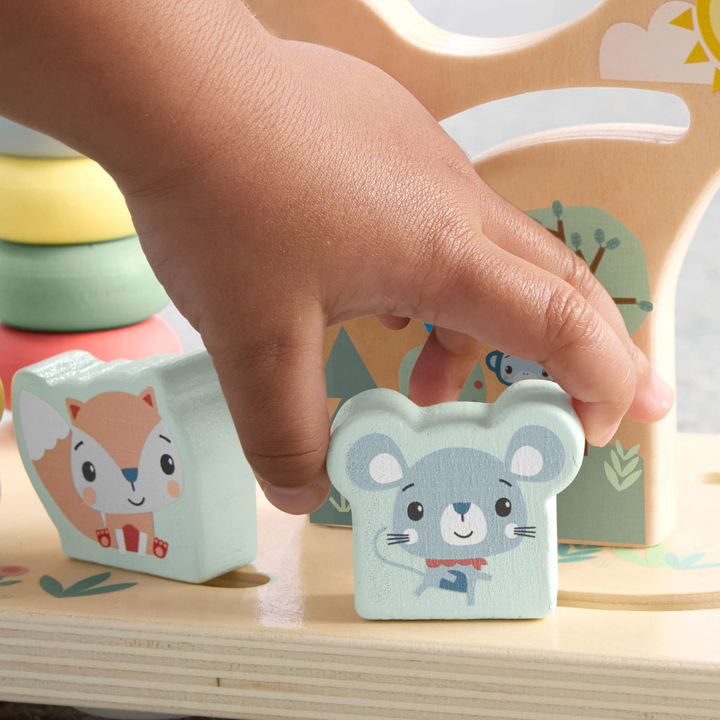 Labyrinthe en Bois Fisher-Price, Jouet Pour Bébé et Tout-Petit à Thème Animal Stimulant La Motricité Fine