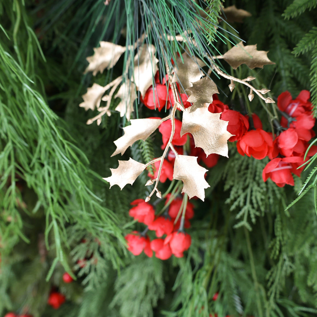 ValarFlowers Christmas Themed Floral Arch: A Festive. Enchanting Masterpiece for Holiday Celebrations-VF-491-1