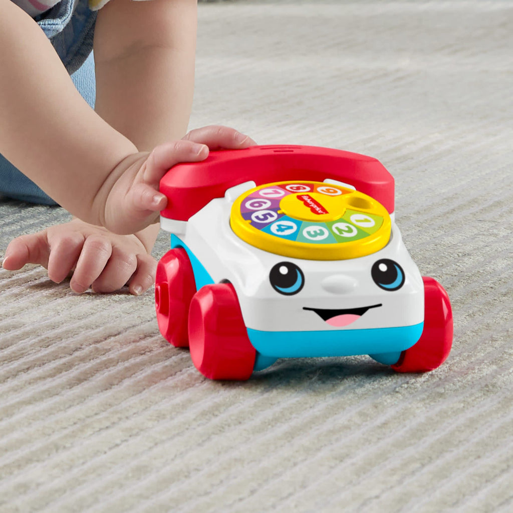 Fisher-Price-Mon Premier Téléphone Animé à Pousser-Avec Effets Sonores