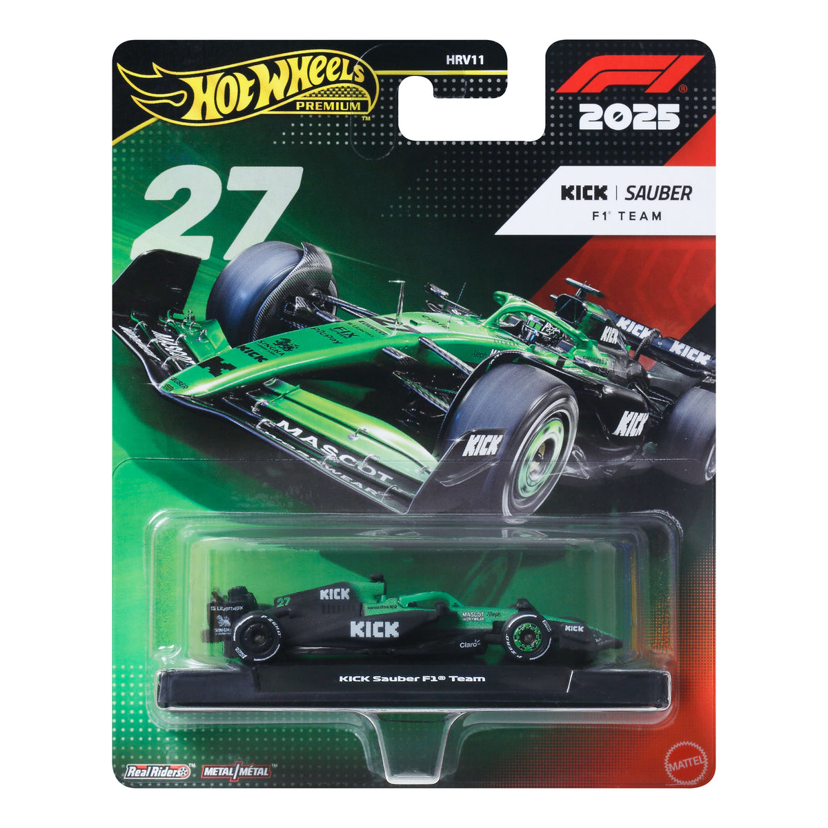 Hot Wheels Collector Vehículo de Colección Equipo KICK Sauber Formula 1 Nico Hulkenberg