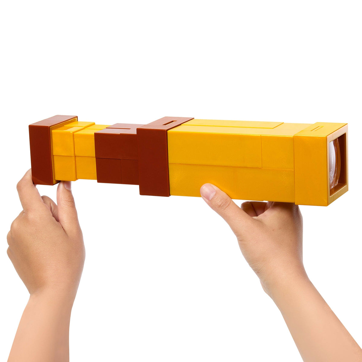 Minecraft Pixel Spyglass Toy With Pixelating View Lens, Kid-Size Accessory For Role-Play & Costumes