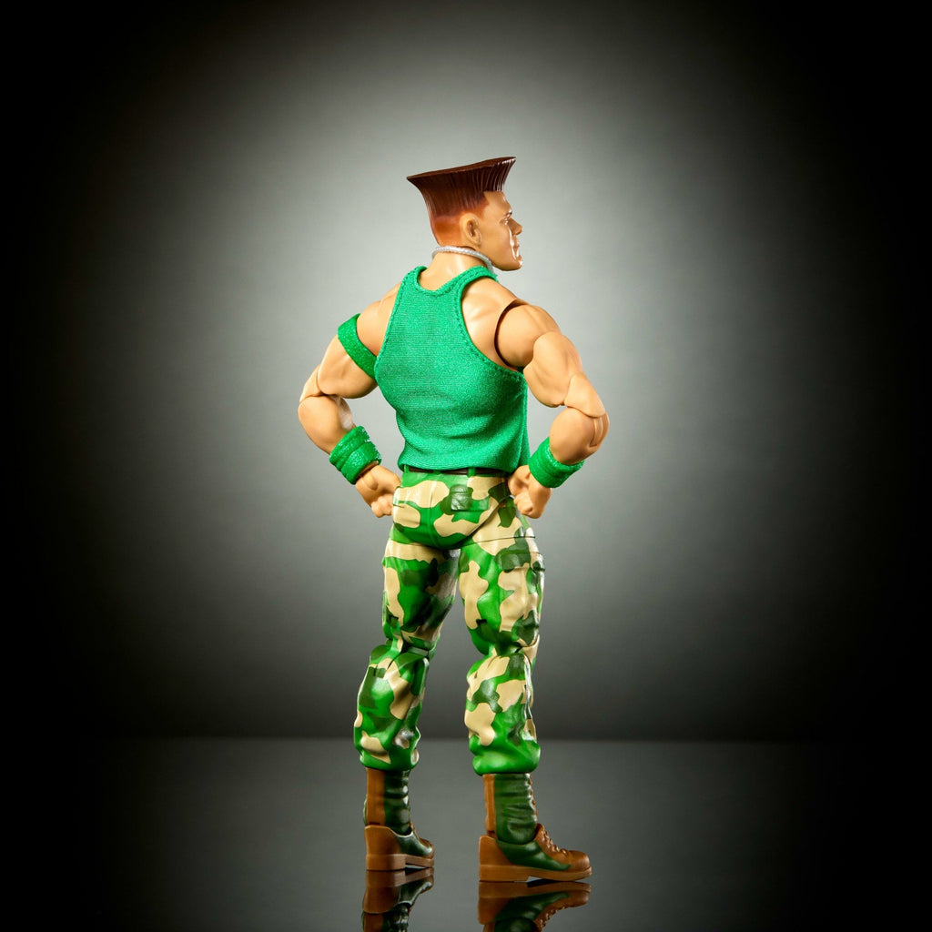 WWE X Street Fighter John Cena Action Figure & Accessories, 6-Inch Collectible Guile Mashup Set