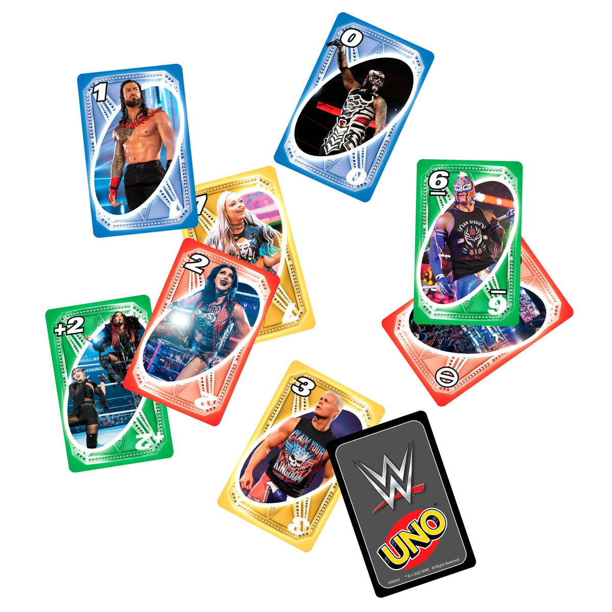 UNO WWE Card Game For Kid, Adult & Family Nights, Collectible Deck Featuring Fan-Favorite Superstars