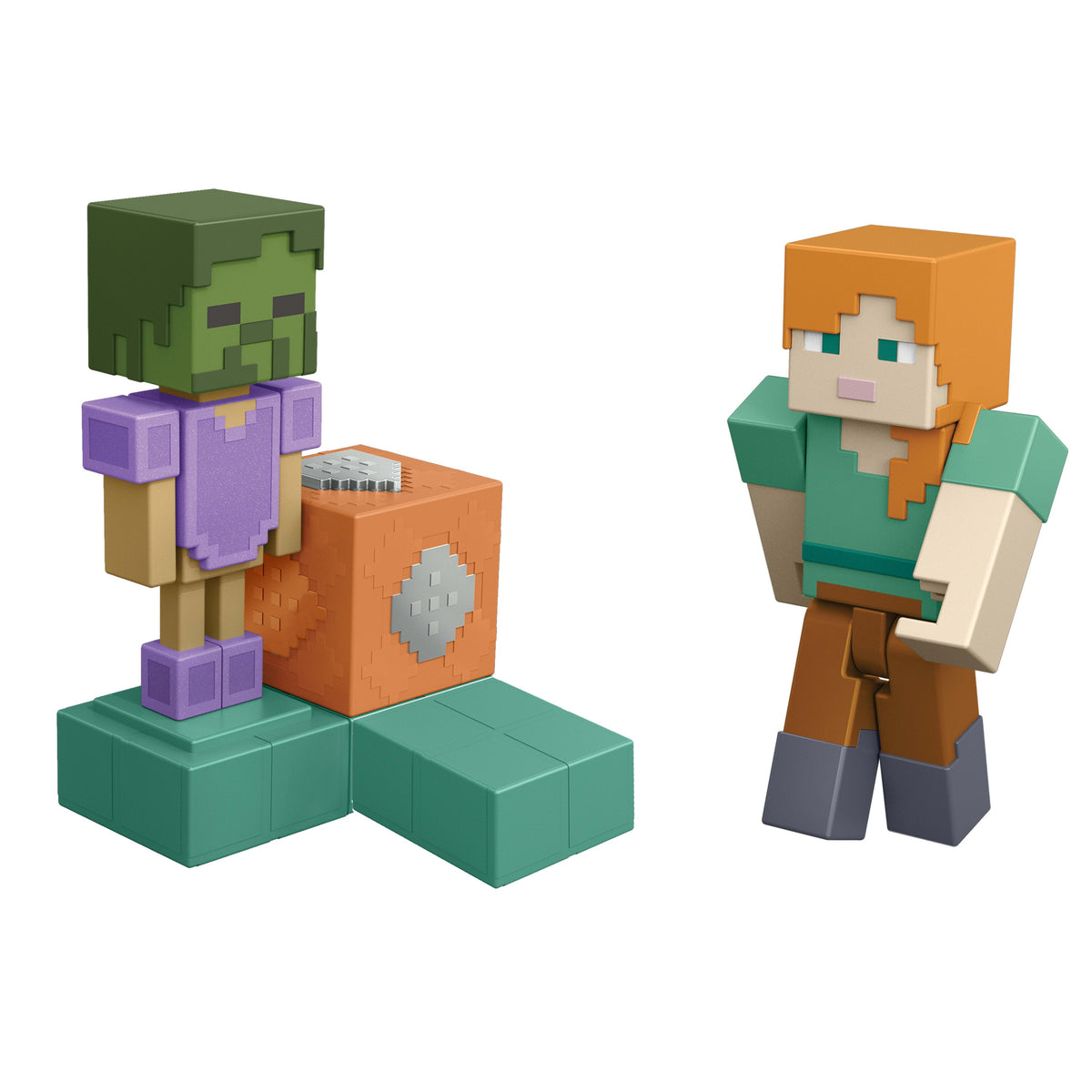 Minecraft Redstone Charged Animated Armor Stand Set, 1 3.25-Inch Scale Action Figure, 1 Mechanism & 1 Accessory