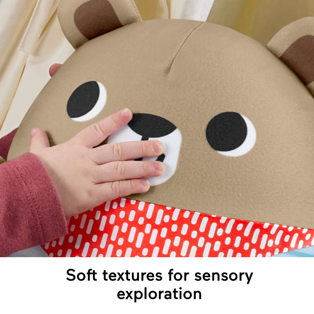 Fisher-Price Friendship Forest Bat & Wobble Inflatable Bear Roly-Poly Activity Toy For Baby