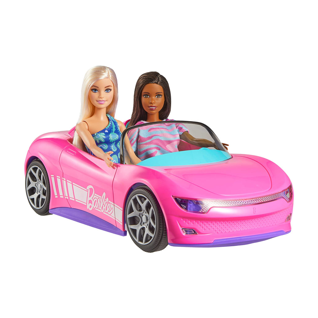 Hot Wheels Rc Décapotable Barbie et 2Poupées